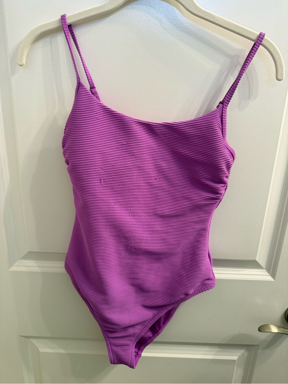 Billabong Purple Ribbed One-Piece Swimsuit